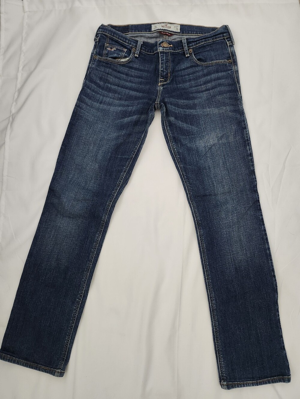 Hollister Women's Dark Blue Skinny Jeans - Picture 4 of 4